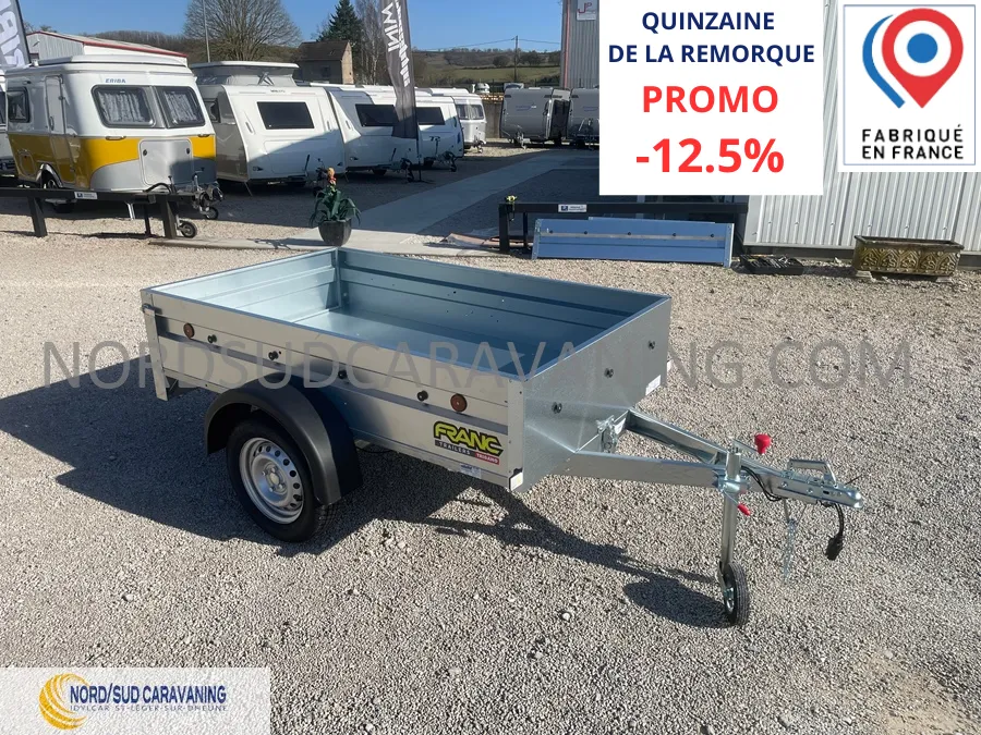 REMORQUE 2M FOND TOLE